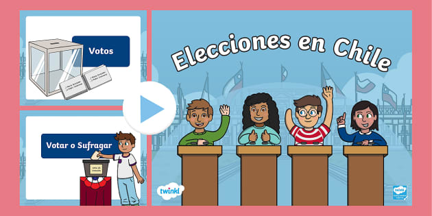  PPT Vocabulario Imágenes Elecciones en Chile para niños