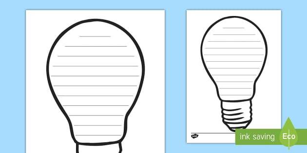 Lightbulb Writing Frame