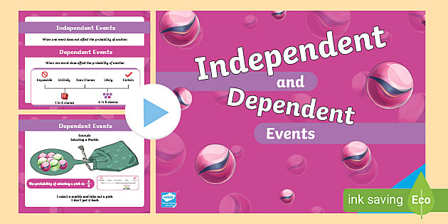 Independent And Dependent Events PowerPoint (teacher Made)