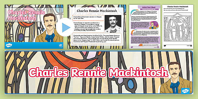 Charles Rennie Mackintosh art lesson pack