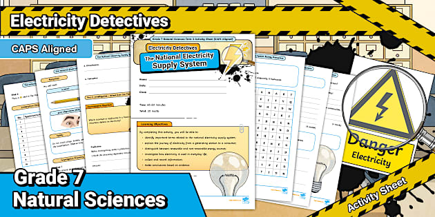 Grade 7 Natural Sciences Term 3 Electricity Detectives Activity Sheet ...