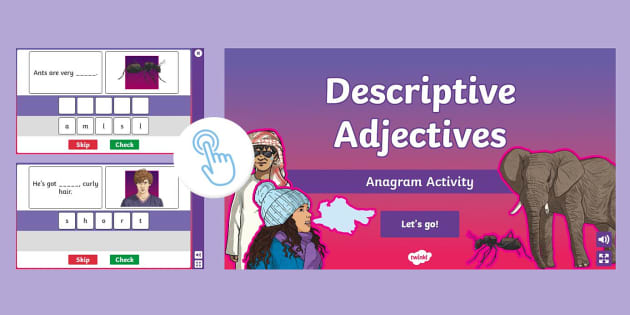 Interactive Grammar Anagram Game for Learners of EAL - Descriptive ...