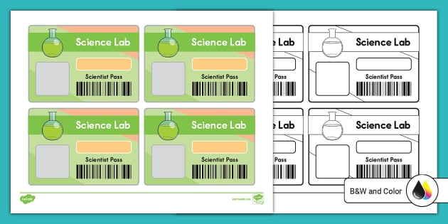 Science ID Badge for Dramatic Play Activities | Twinkl USA