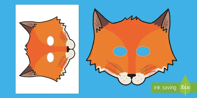 Fox Mask Template | Fantastic Fox Role Play (teacher made)