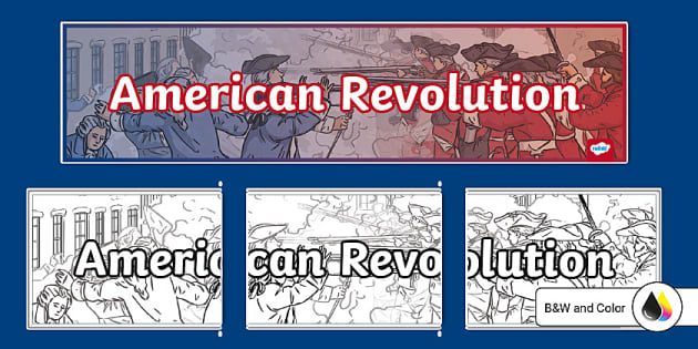 American Revolutionary War Banner (teacher made) - Twinkl