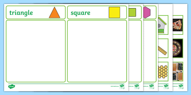 2D Shape Sorting Activity - Early Maths Resource