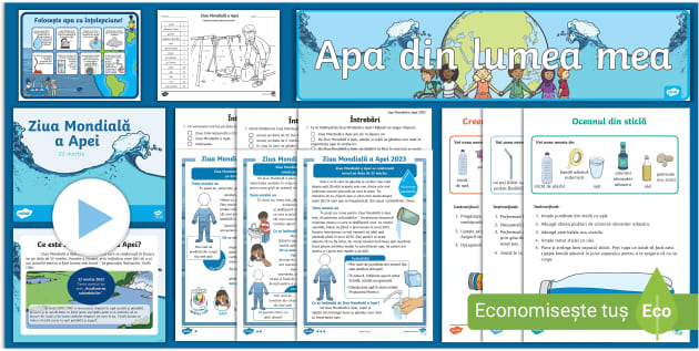 Ziua Mondială a Apei 2023 - Pachet cu resurse | Twinkl