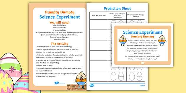 Humpty Dumpty Science Experiment