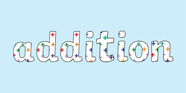 Addition Themed Size Editable Display Lettering - Twinkl