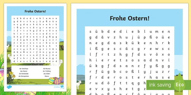 Easter Word Search Teacher Made