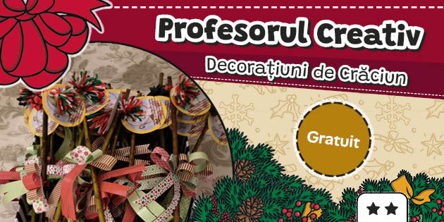 * NEW * Nuielușe de Sfântul Nicolae – Profesorul creativ Decorațiuni de Crăciun