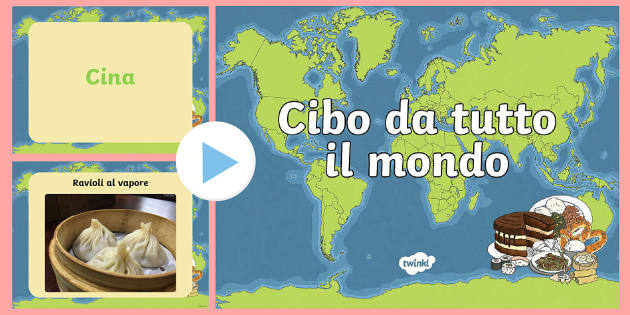 Cibo da Tutto il Mondo Presentazione PowerPoint - Twinkl