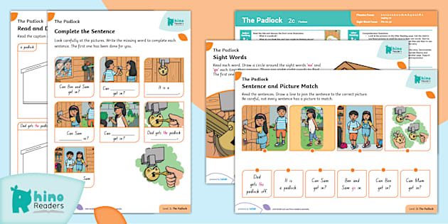 Level 2c The Padlock Guided Reading Pack (teacher made)