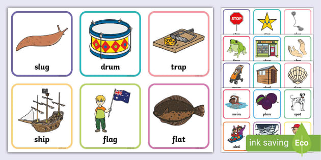 CCVC Word List With Pictures Phonics EYLF Twinkl