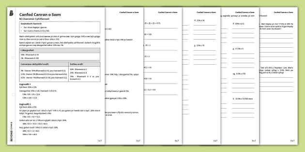 Canfod Canran o Swm (teacher made) - Twinkl