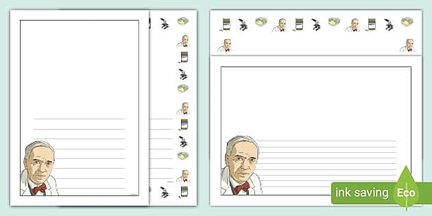 Alexander Fleming Page Borders