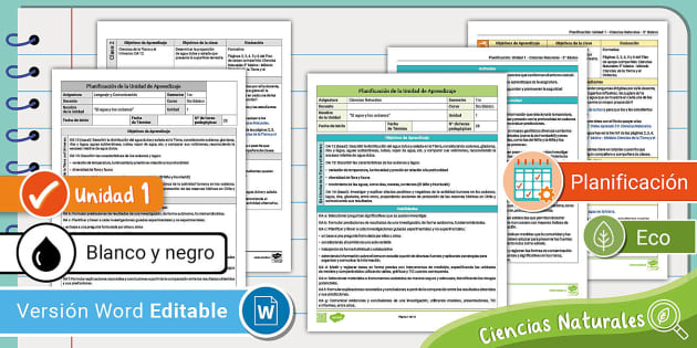 Planificación | Unidad 1 | Ciencias Naturales | 5º Básico