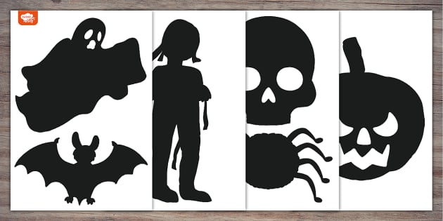 Printable Halloween Window Silhouettes | Twinkl Party