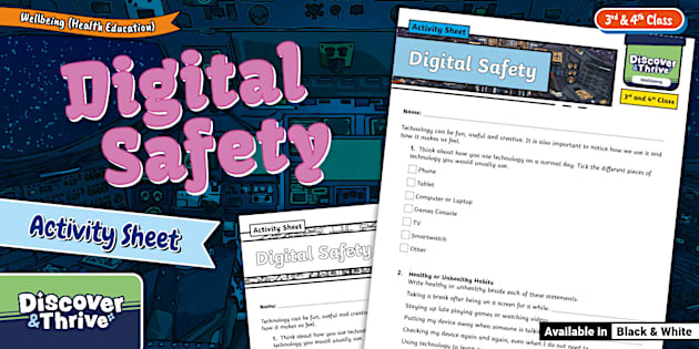 Wellbeing (Emotional and Relational Education) Digital Safety Activity ...