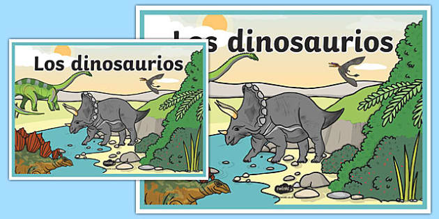 Cartel Los dinosaurios (profesor hizo) - Twinkl