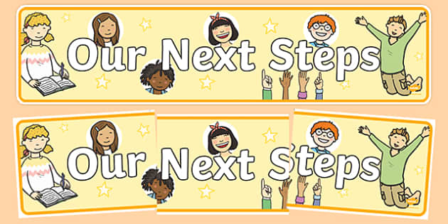 FREE! - Our Next Steps Display Banner (teacher made)