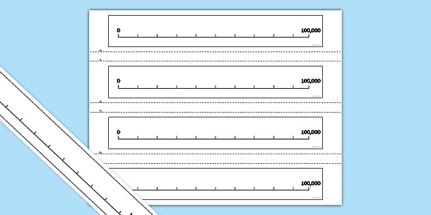 Number Line To 100000 Worksheet Math Resources Twinkl