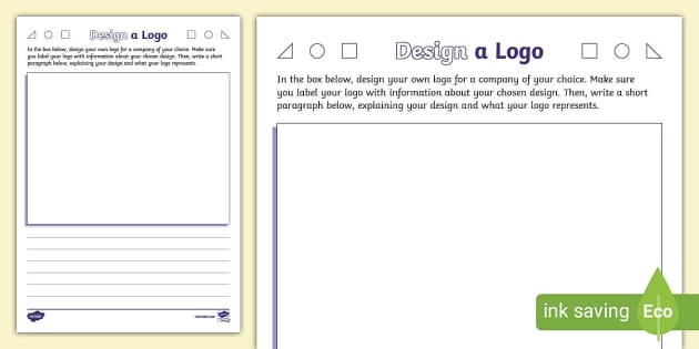 Design a Logo Activity Sheet, Logo Design (Teacher-Made)
