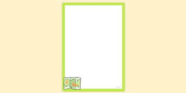 FREE! - Simple Blank Map Page Border | Page Borders | Twinkl