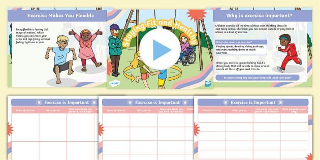 Exercise is Important KS1 Science Lesson Teaching Pack - Twinkl