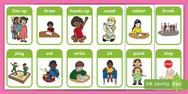 FREE Classroom Flashcards - Simple flashcards for kindergarten!