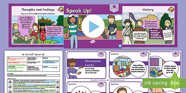 KS1 Speak Up Lesson Pack - PSHE and Citizenship - KS1