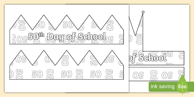 50-days-of-school-crown-paper-craft-teacher-made
