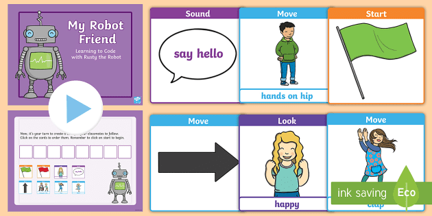 Robot Coding Game (Teacher-Made) - Twinkl