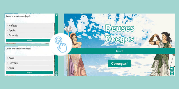 Jogo de Roleta: Deuses Gregos (Hecho por educadores)