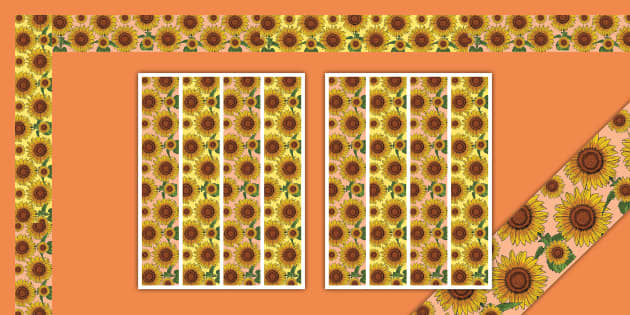 Sunflower Patch Bulletin Board Borders (teacher made)