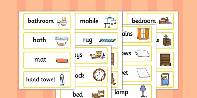 Household Objects Quiz Cards - ESL House Vocabulary - Twinkl