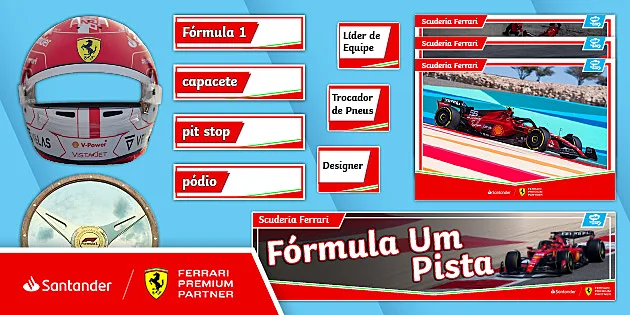 FREE! - Scuderia Ferrari: As partes do carro de F1 - Twinkl