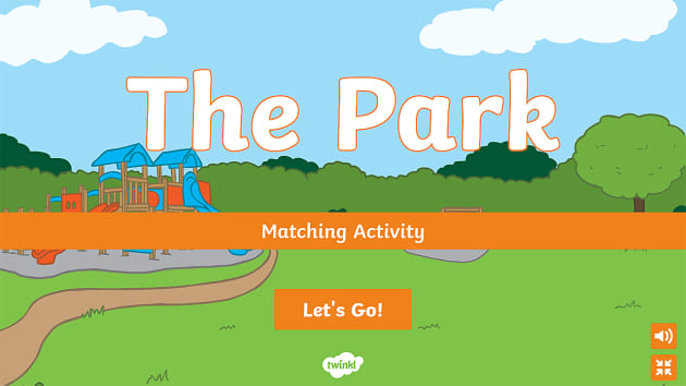 The Park Interactive Matching Activity - Twinkl