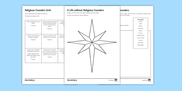 Founders Of Religion Worksheet / Worksheets (Teacher-Made)