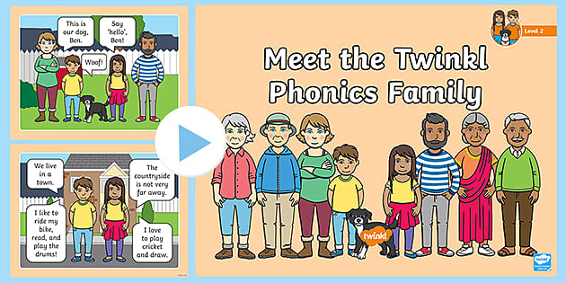 Meet the Twinkl Phonics Family Level 2 PowerPoint - Twinkl