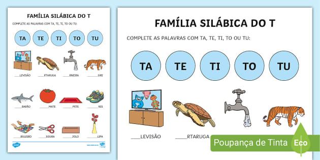 L e R no final e no meio das palavras interactive worksheet