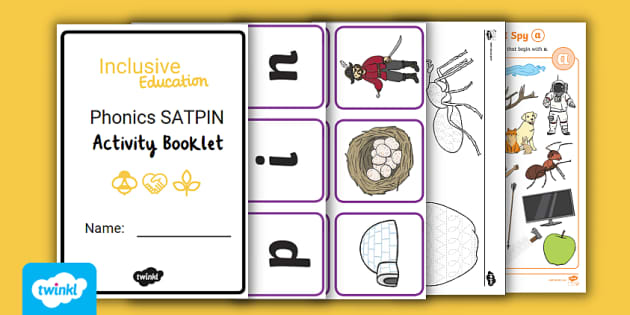 Inclusive Education SATPIN Phonics Activity Booklet - Twinkl