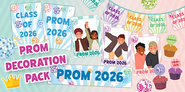 Prom Decorations Pack | Class of 2026 | Twinkl Art Gallery