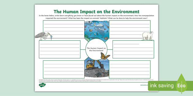 Positive and Negative Impacts Animals and Humans Have on the Environment  Match
