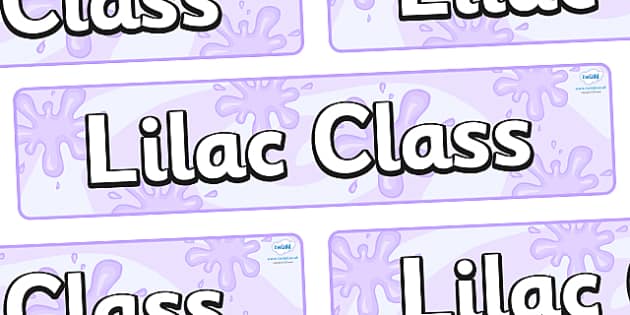 Free Lilac Themed Classroom Display Banner Teacher Made