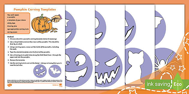 Printable Pumpkin Designs - Cute Pumpkin Carving Templates