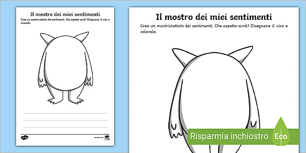 Il mostro dei miei sentimenti (teacher made) - Twinkl