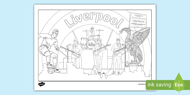 Liverpool Colouring Sheet Liverpool Colouring Twinkl