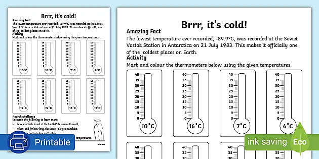 temperature activity measurement science twinkl