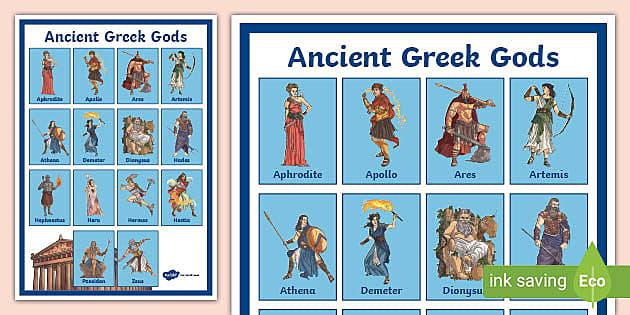 Ancient Greece Poseidon NEW POSTER Social Studies 